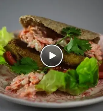 Falafel met komkommer-worteldip