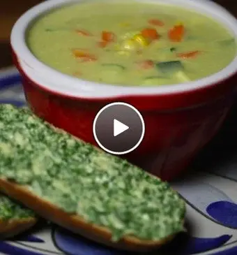 Aardappelcrème soep met worst