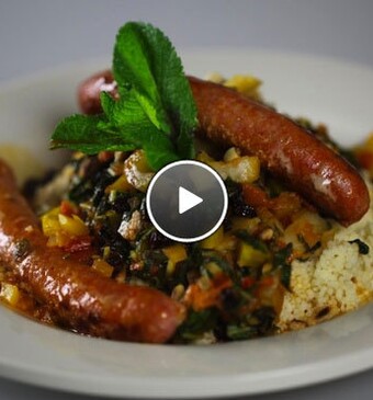 Couscous met gestoofde paksoi