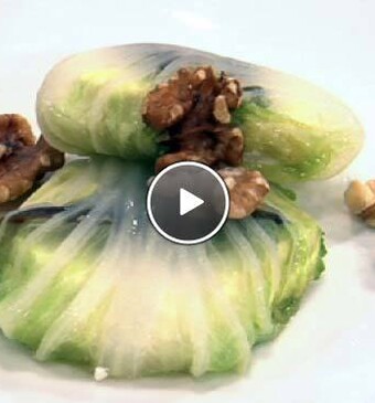 Chinese kool en geitenkaas pakketjes