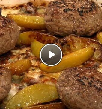 Gratin van knolselderij en blauwschimmelkaas