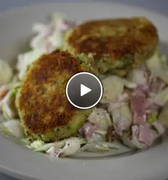 Makreelburger met witlofsalade