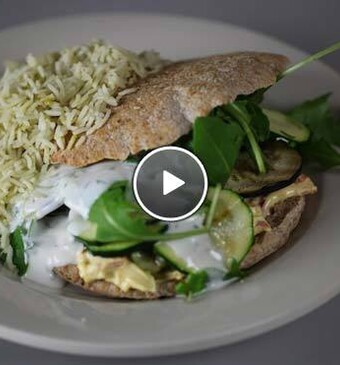 Pita’s gevuld met groente