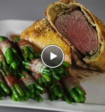 Boeuff Wellington met peperjus