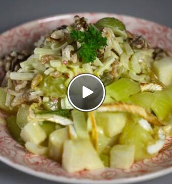 Selderij  ovenschotel & Waldorf salade