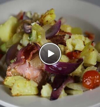 Venkel ovenschotel met vis