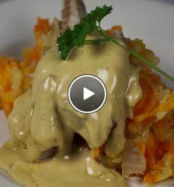 Hutspot met gerookte makreel & snelle hollandaise saus