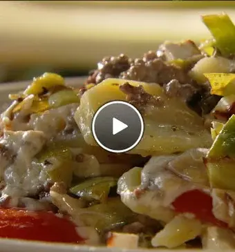 Moussaka van prei