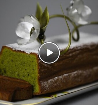 Groene theecake