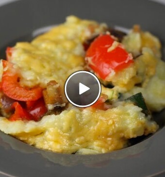 Verstopte ratatouille ovenschotel