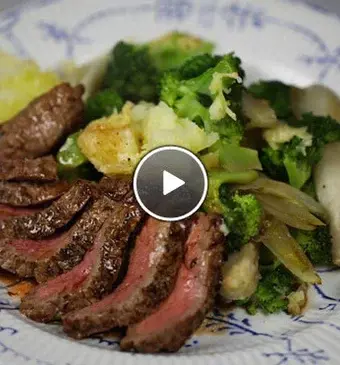 Witlof broccoli schotel met biefstuk