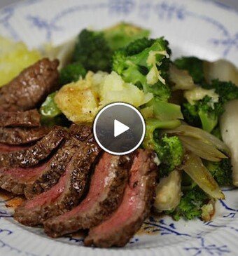 Witlof broccoli schotel met biefstuk