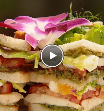 Gegrilde clubsandwich