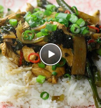 Thaise roerbak met kip en broccoli