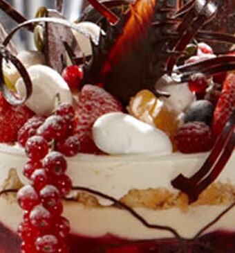 Klassieke kersttrifle