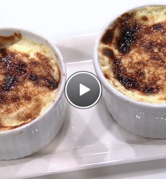 Brulée van pruimen en gember