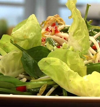 Groente met limoen pepersaus