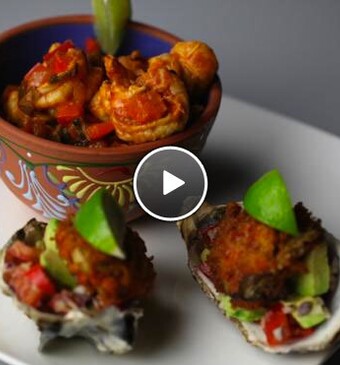 Pittige garnalen en Friture de ostiones