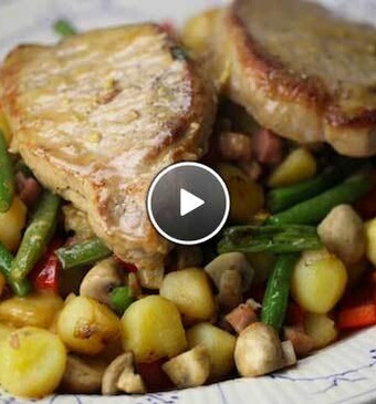 Groentepannetje met ribkarbonades