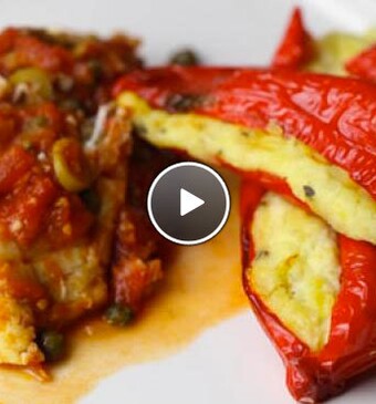 Zeebaars uit Veracruz & Gevulde puntpaprika's