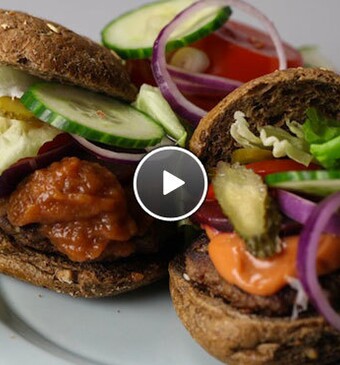 Zelfgemaakte hamburgers