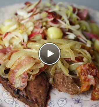 Ouderwets gebakken kalfslever