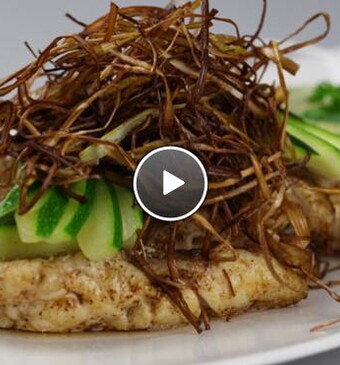 Gebakken rode poon met remouladesaus