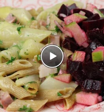 Ovenschotel pasta met schorseneren