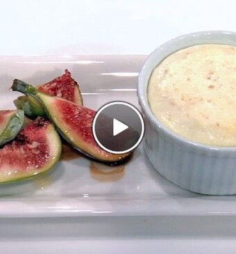 Gebakken kwark met vijgen