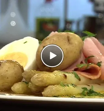 Gegrilde asperges op Vlaamse wijze