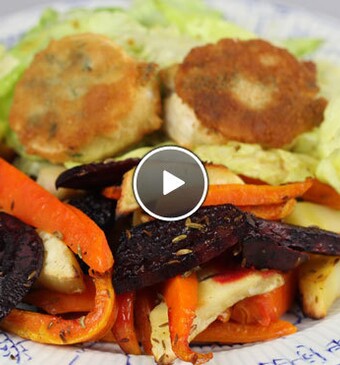 Geroosterde Hollandse groenteschotel