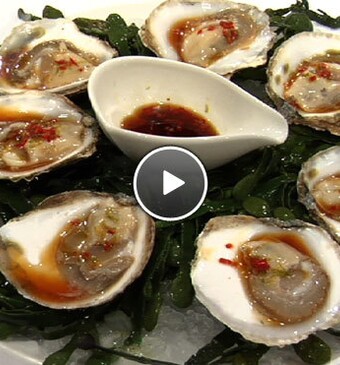 Oesters met Thaise dressing