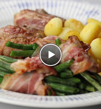 Zelfgemaakte slavinken met gebakken krieltjes met mayo