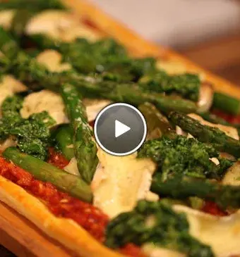 Asperge-brie slof