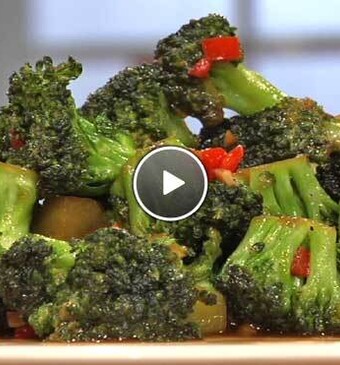 Geroerbakte broccoli