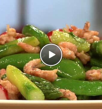 Lentesalade met Hollandse garnalen