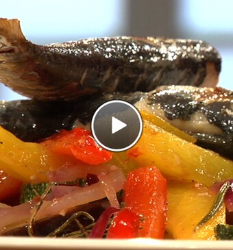 Geroosterde zomergroente