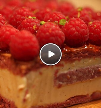 Frambozen-advocaattaart
