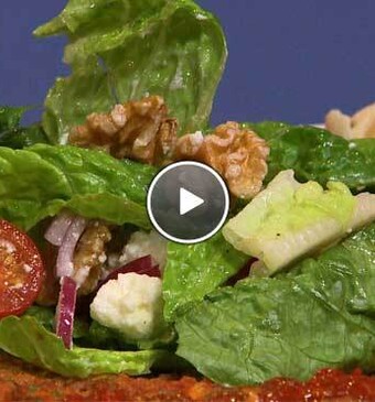 Turkse pizza met salade