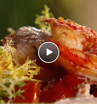 Tomaat in de hoofdrol met gamba’s