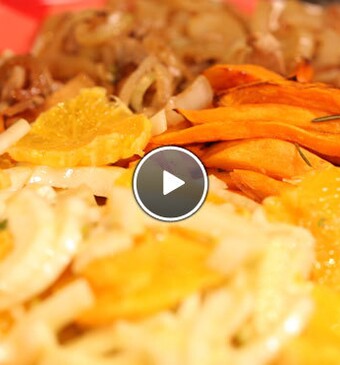 Frietjes met zelfgemaakte ketchup en varkenshaas