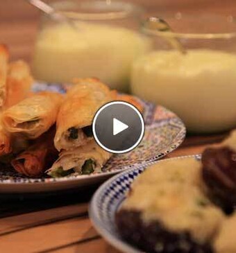 Zriga met oranjebloesemwater en Maslouka Sigaartjes