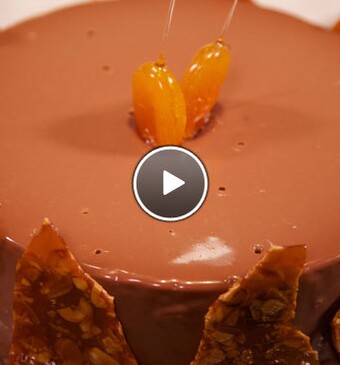 Amandel-karameltaart