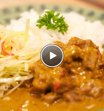 Molukse Rendang en gefruite kool