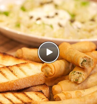 Fatima’s vingers en venkel in venkelolie met verse ricotta