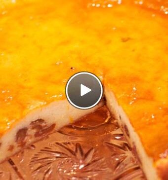 Brandende boerenjongen-griesmeeltaart