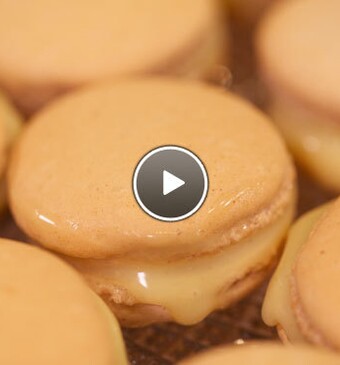 Macarons met witte chocoladeganache