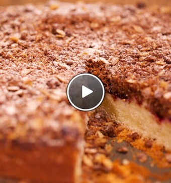 Annabel's crumblecake met rood fruit
