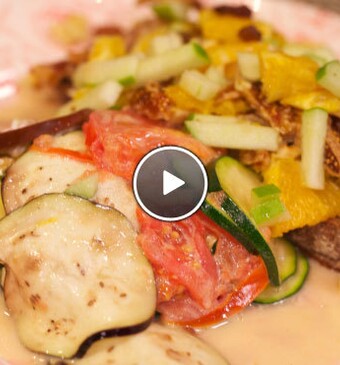 Groente-camembert ovenschotel