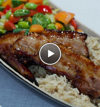 Krokante speklapjes met verse groente